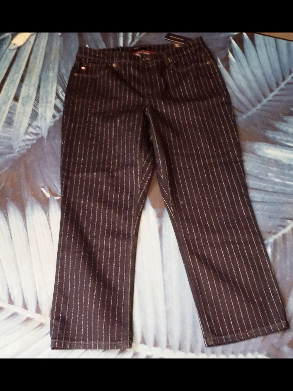 Tommy Hilfiger Black Pinstripe Chinos